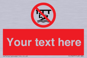 Custom Do not use watercraft in the vicinity of piers